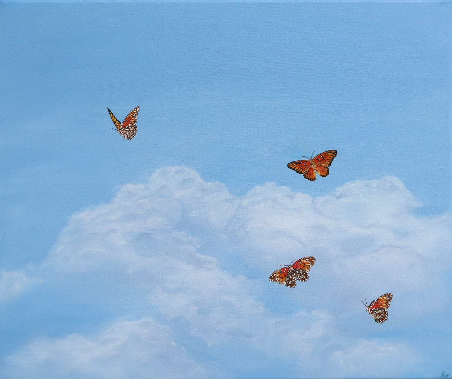 Gulf Fritillaries