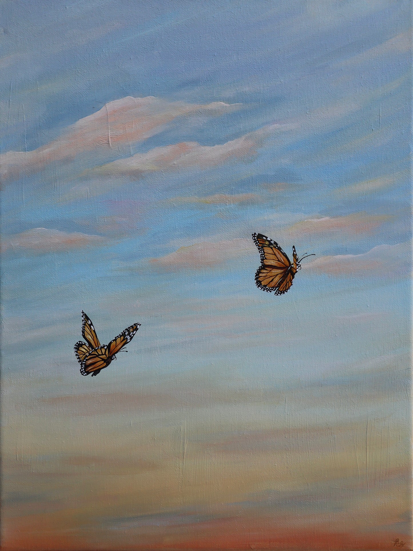 "Monarchs at Sunset" Fine Art Print