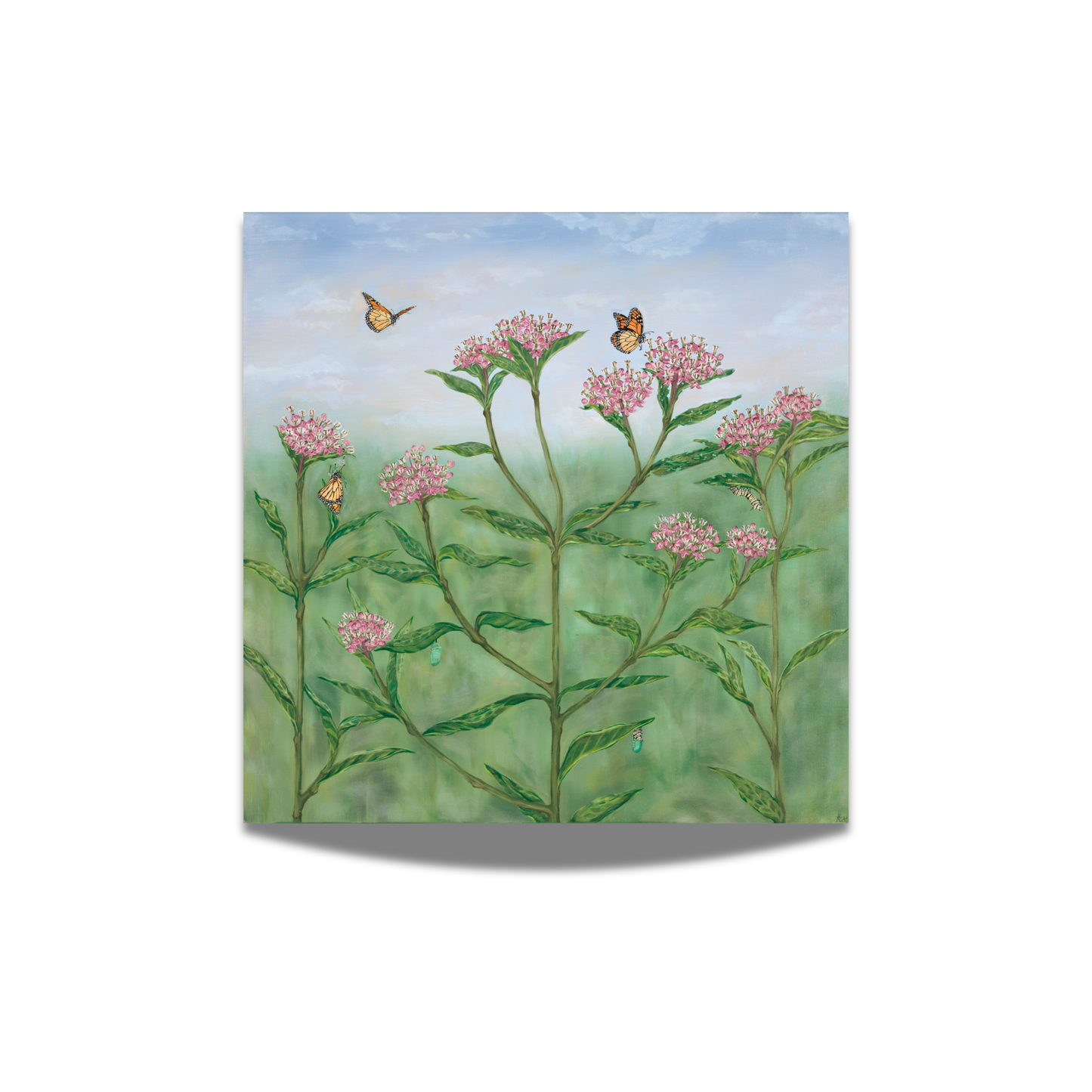 "Monarchs on Milkweed" Fine Art Print
