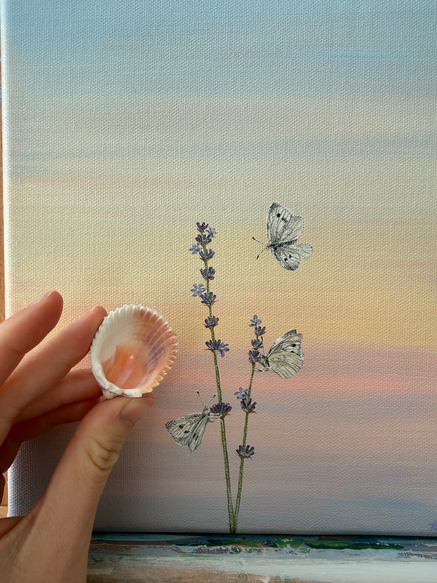 Cabbage Whites on Lavender