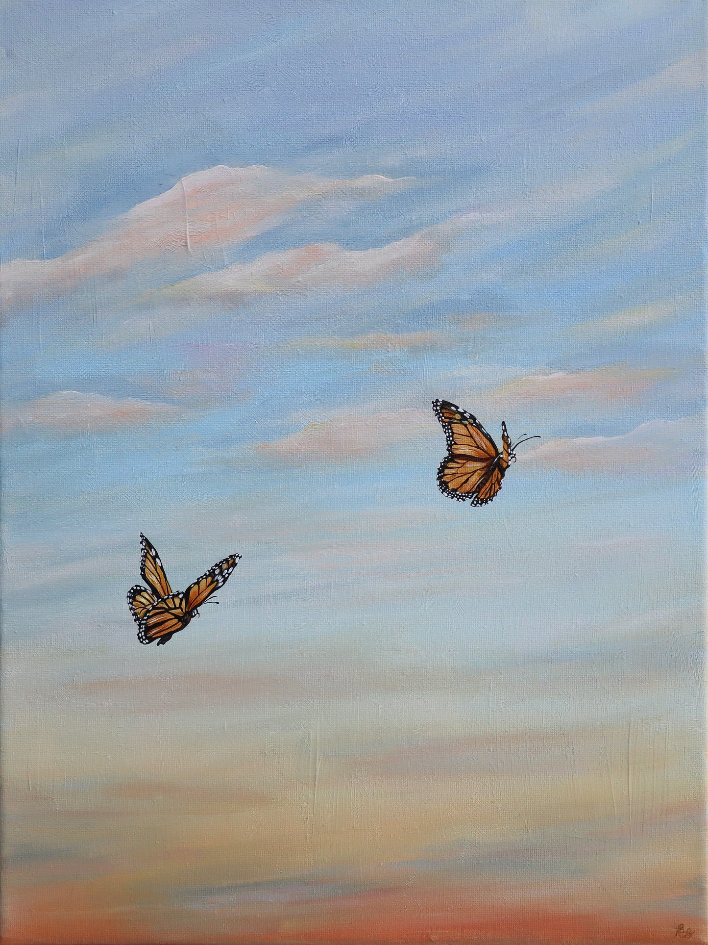 Monarchs at Sunset